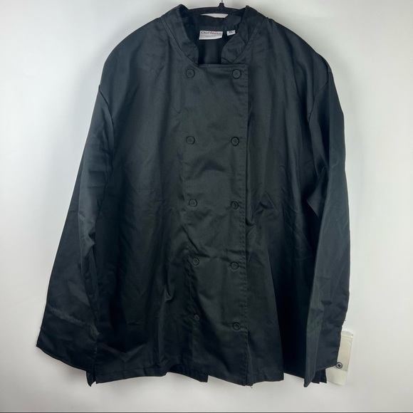 NWT - Chef Works, Women's Marbella Chef Coat in Black. Size: XL - Picture 1 of 8